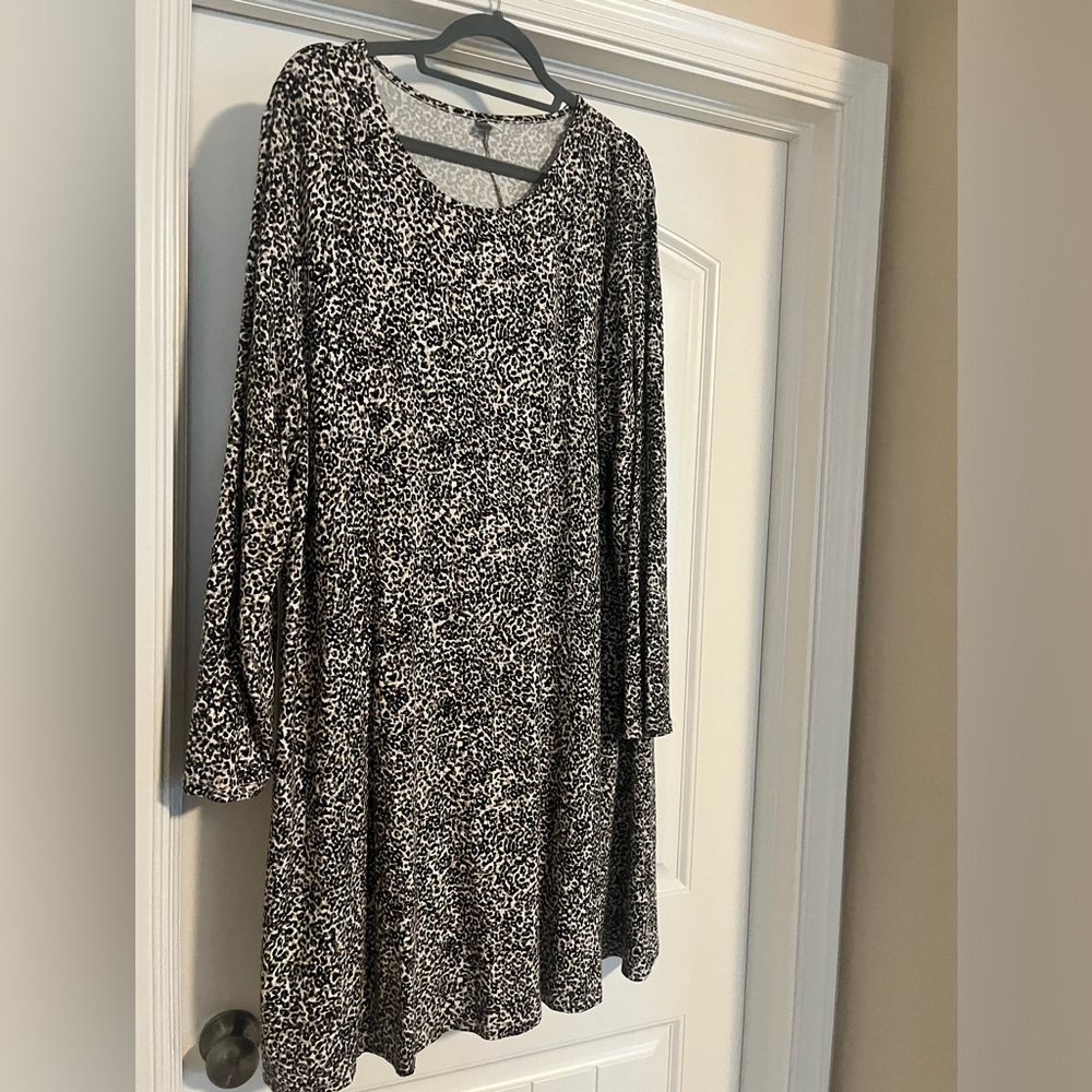 Leopard print Old Navy Swing Dress